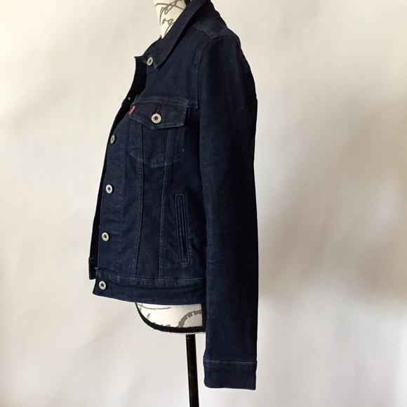 Levi’s Dark Blue Jean Jacket Size S - Picture 3 of 6
